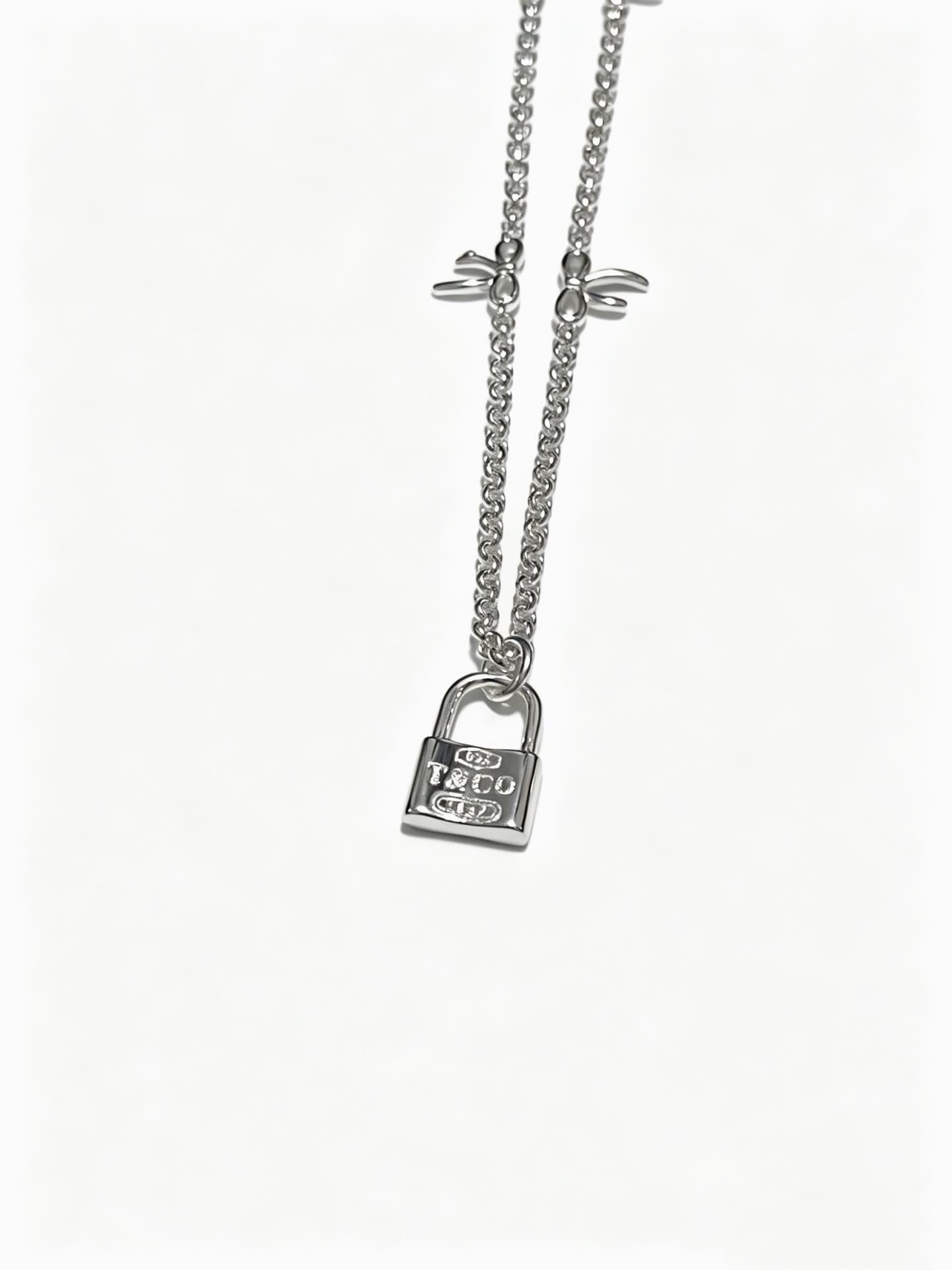 Tiffany & Co. Lock Charm Necklace